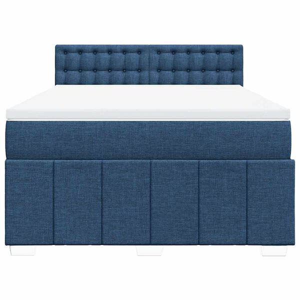 vidaXL &Kappa;&rho;&epsilon;&beta;ά&tau;&iota; Boxspring &mu;&epsilon; &Sigma;&tau;&rho;ώ&mu;&alpha; &Mu;&pi;&lambda;&epsilon; 140x190 &epsilon;&kappa;. &Upsilon;&phi;&alpha;&sigma;&mu;ά&tau;&iota;&nu;&omicron;