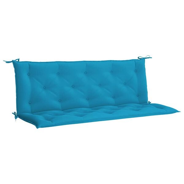 vidaXL Μαξιλάρι Πάγκου Κήπου Γαλάζιο 150x(50+50)x7 εκ. Ύφασμα Oxford