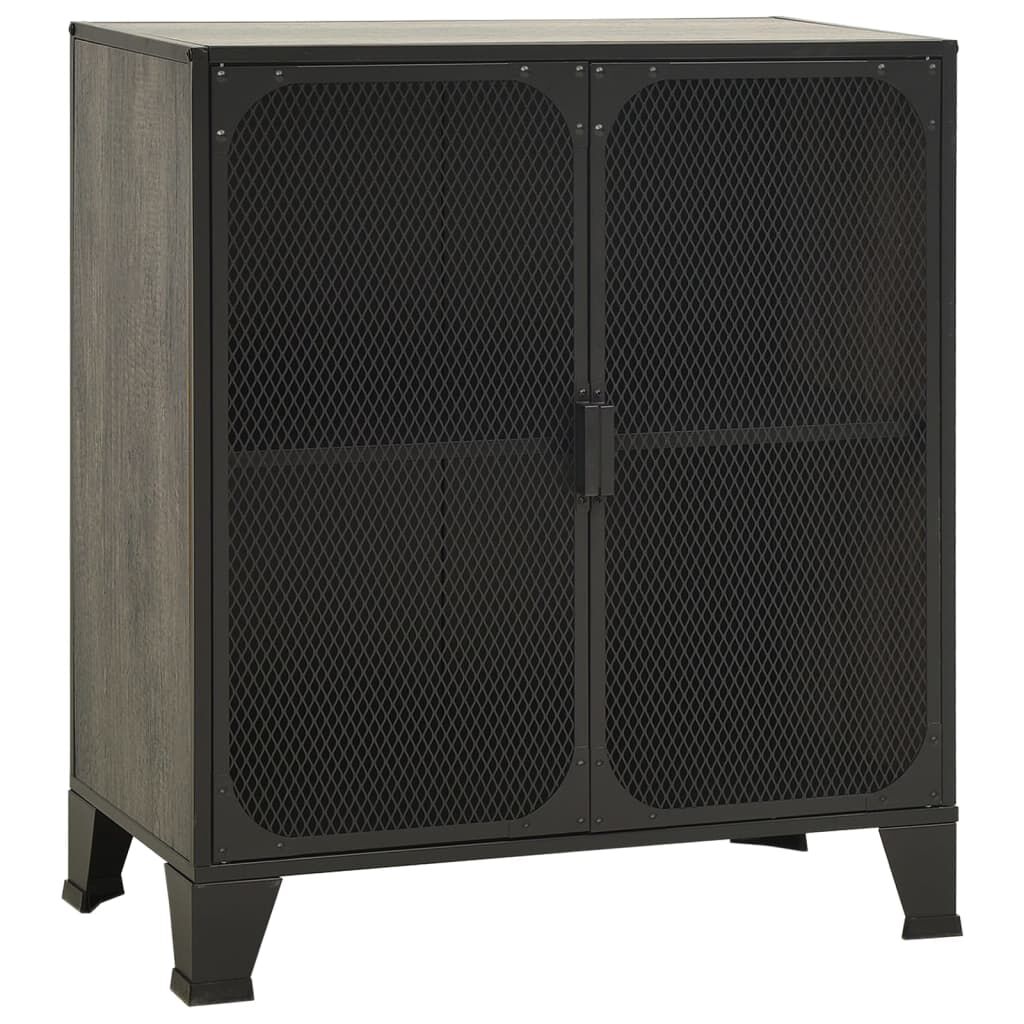vidaXL Ντουλάπι Αποθήκευσης Γκρι 72 x 36 x 82 εκ. Μέταλλο / MDF