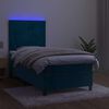 vidaXL &Kappa;&rho;&epsilon;&beta;ά&tau;&iota; Boxspring &mu;&epsilon; &Sigma;&tau;&rho;ώ&mu;&alpha; & LED &Sigma;&kappa;. &Mu;&pi;&lambda;&epsilon; 90x200 &epsilon;&kappa;. &Beta;&epsilon;&lambda;&omicron;ύ&delta;&iota;&nu;&omicron;