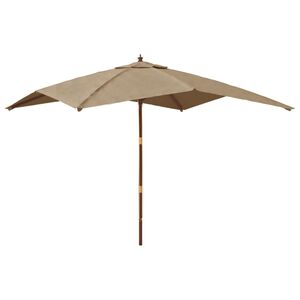 vidaXL &Omicron;&mu;&pi;&rho;έ&lambda;&alpha; &Kappa;ή&pi;&omicron;&upsilon; &mu;&epsilon; &Xi;ύ&lambda;&iota;&nu;&omicron; &Iota;&sigma;&tau;ό Taupe 300 x 300 x 273 &epsilon;&kappa;.