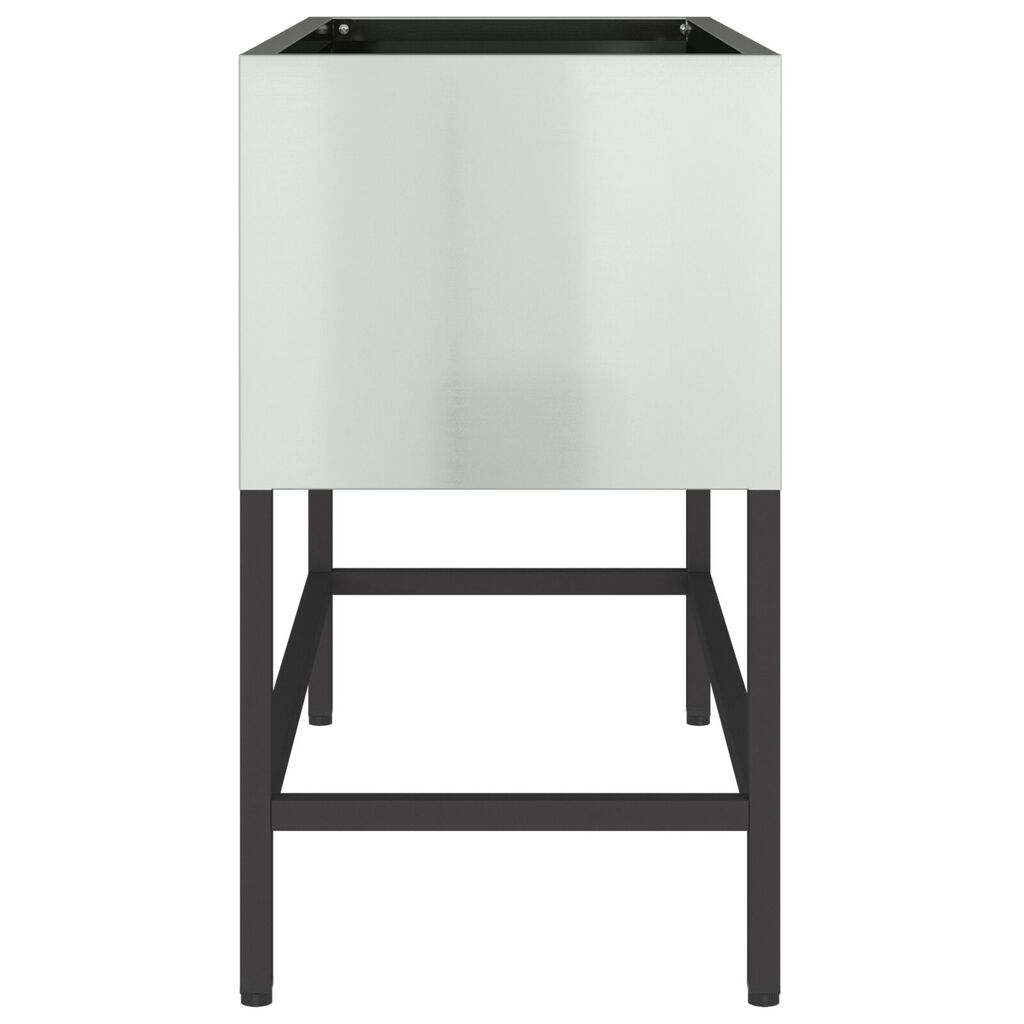 vidaXL Υψωμένος Κήπος 60x26x45 εκ Γαλβανισμένο Ατσάλι