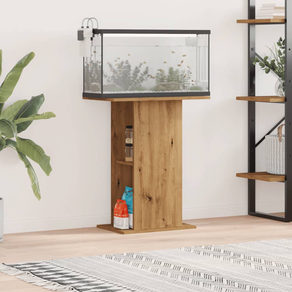 vidaXL Βάση Ενυδρείου Αρτισιανή Δρυς 36x60,5x72,5εκ Επεξεργασμένο Ξύλο