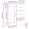 vidaXL Ντουλάπι Sonoma Δρυς 69,5 x 34 x 90 εκ. από Επεξεργασμένο Ξύλο