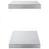 vidaXL Ράφια Τοίχου 2Τεμ. Ασημί 50x23,5x3 εκ. Ανοξείδωτο Ατσάλι
