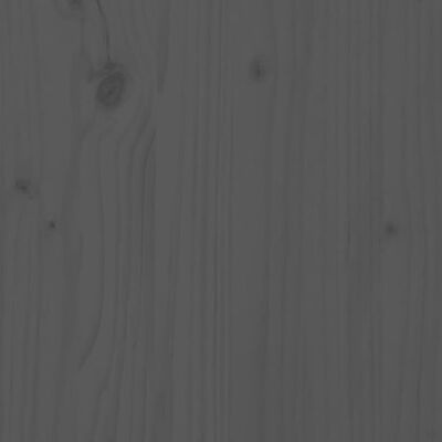 vidaXL Κεφαλάρι κρεβατιού Γκρι 205,5x4x100 εκ. από Μασίφ Ξύλο Πεύκου