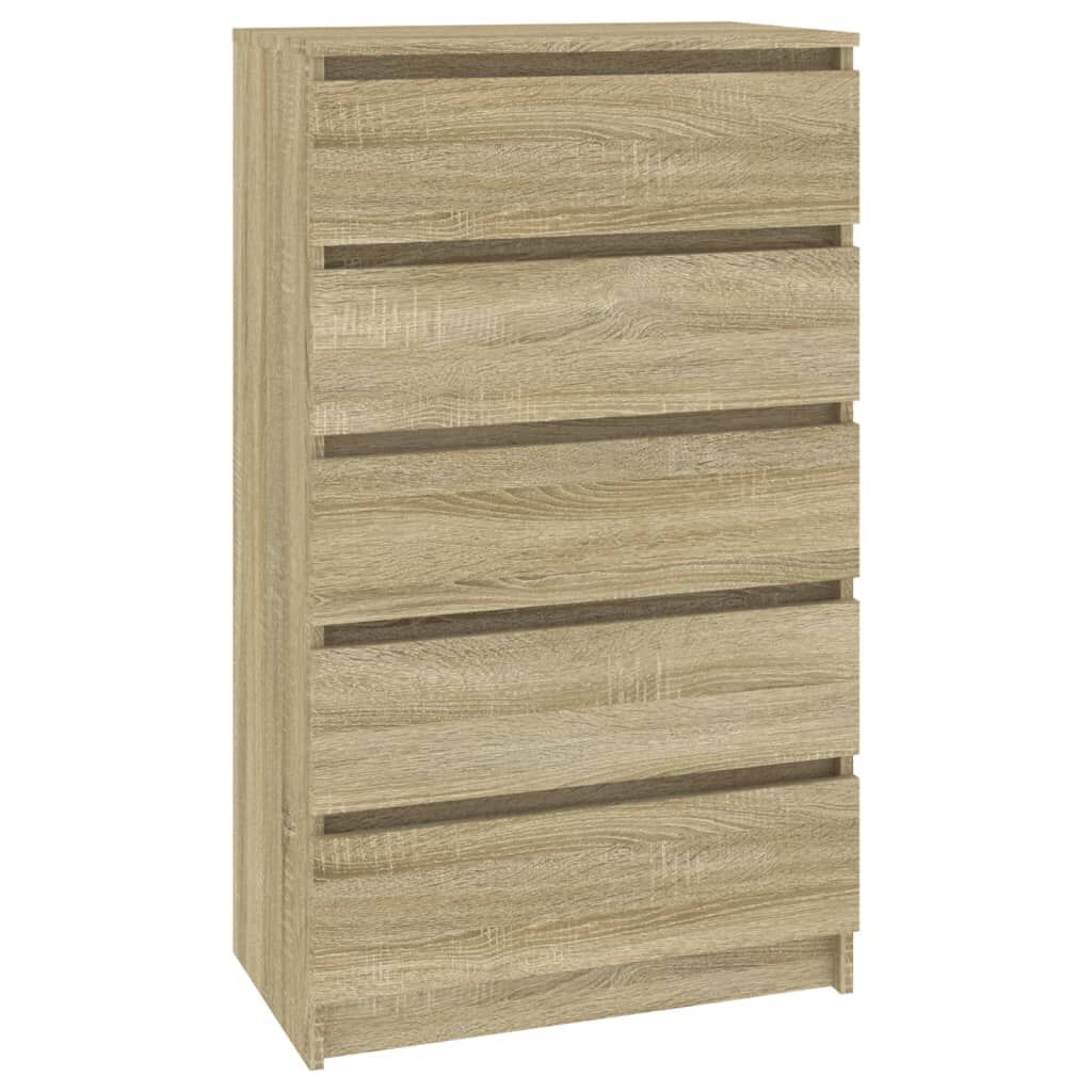 vidaXL Συρταριέρα Sonoma Δρυς 60x36x103 εκ. από Επεξεργασμένο Ξύλο