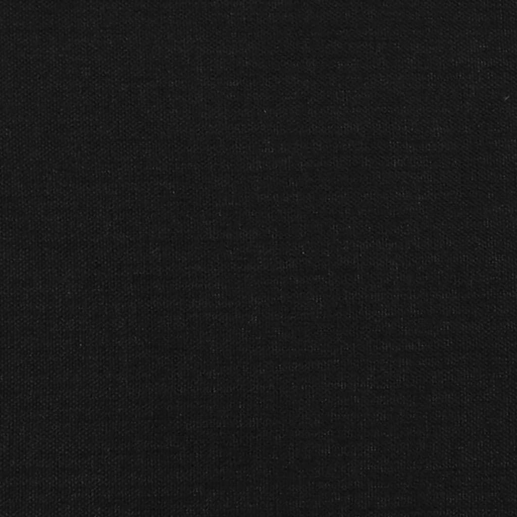 vidaXL Κρεβάτι Boxspring με Στρώμα Μαύρο 180x200 εκ. Υφασμάτινο