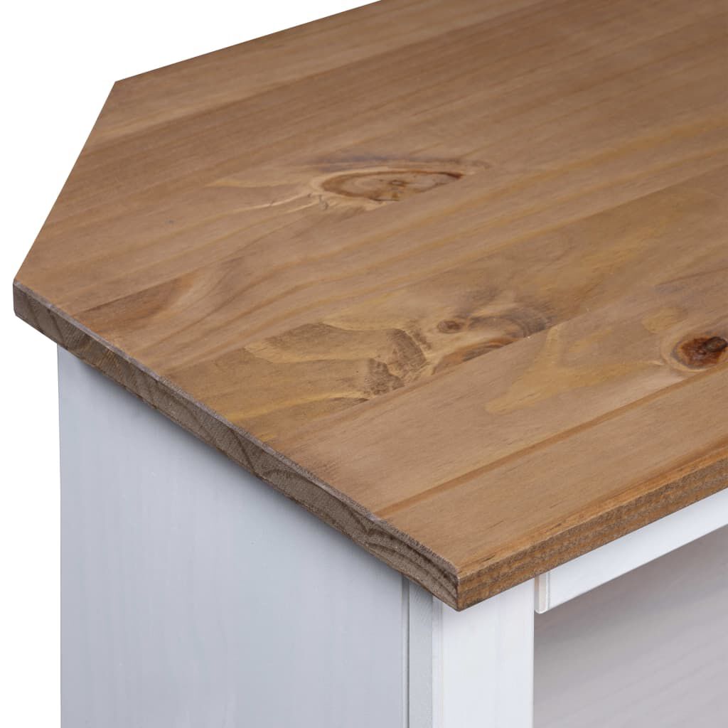 vidaXL Τραπέζι Κονσόλα Μεξικ. Στιλ Corona Λευκό 80x34x78εκ Ξύλο Πεύκου