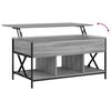 vidaXL Τραπεζάκι Σαλονιού Γκρι Sonoma 100x55x50 εκ. Επεξ. Ξύλο/Μέταλλο