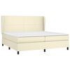 vidaXL &Kappa;&rho;&epsilon;&beta;ά&tau;&iota; Boxspring &mu;&epsilon; &Sigma;&tau;&rho;ώ&mu;&alpha; &Kappa;&rho;&epsilon;&mu; 200x200 &epsilon;&kappa;. &Sigma;&upsilon;&nu;&theta;&epsilon;&tau;&iota;&kappa;ό &Delta;έ&rho;&mu;&alpha;