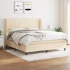 vidaXL &Kappa;&rho;&epsilon;&beta;ά&tau;&iota; Boxspring &mu;&epsilon; &Sigma;&tau;&rho;ώ&mu;&alpha; &Kappa;&rho;&epsilon;&mu; 160x200 &epsilon;&kappa;. &Upsilon;&phi;&alpha;&sigma;&mu;ά&tau;&iota;&nu;&omicron;