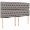 vidaXL &Kappa;&rho;&epsilon;&beta;ά&tau;&iota; Boxspring &mu;&epsilon; &Sigma;&tau;&rho;ώ&mu;&alpha; Taupe 200x200 &epsilon;&kappa;. &Upsilon;&phi;&alpha;&sigma;&mu;ά&tau;&iota;&nu;&omicron;