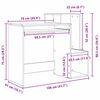 vidaXL Γραφείο Sonoma Δρυς 106 x 40 x 88.5 εκ Επεξεργασμένο ξύλο