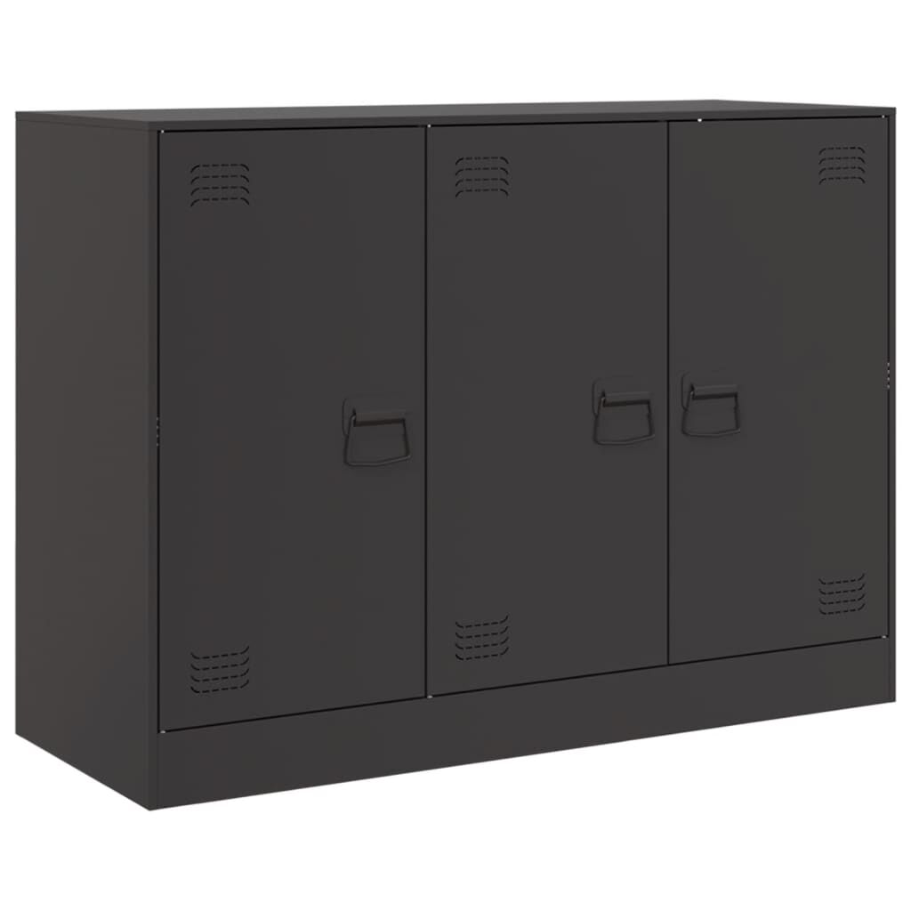 vidaXL Ντουλάπι Μαύρο 99x39x73 εκ. από Ατσάλι