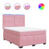 vidaXL &Kappa;&rho;&epsilon;&beta;ά&tau;&iota; Boxspring &mu;&epsilon; &Sigma;&tau;&rho;ώ&mu;&alpha; &Rho;&omicron;&zeta; 140x190 &epsilon;&kappa;. &Beta;&epsilon;&lambda;&omicron;ύ&delta;&iota;&nu;&omicron;