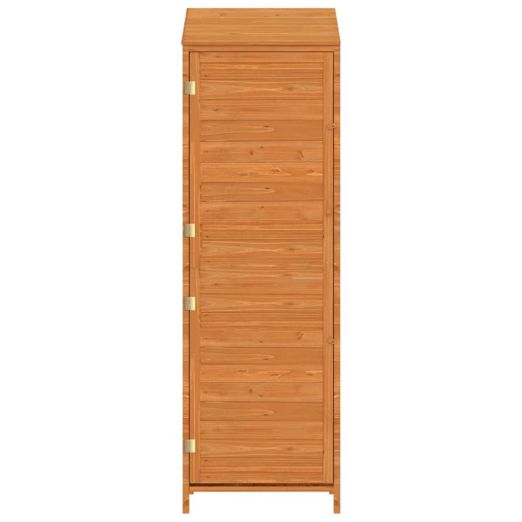 vidaXL Αποθήκη Κήπου Καφέ 55 x 52 x 174,5 εκ. από Μασίφ Ξύλο Ελάτης