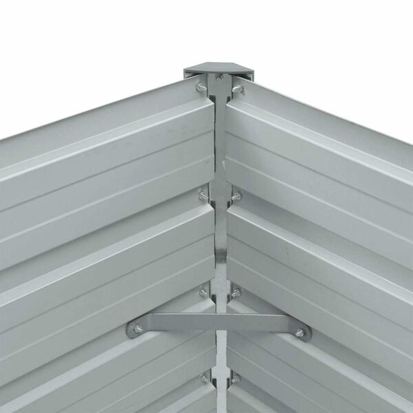 vidaXL Ζαρντινιέρα Υπερυψωμένη Καφέ 100x40x45 εκ. Γαλβανισμ. Χάλυβας