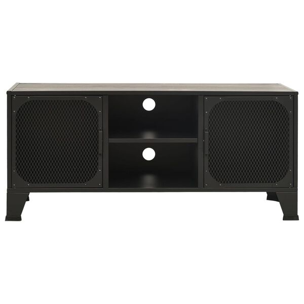 vidaXL Έπιπλο Τηλεόρασης Γκρι 105 x 36 x 47 εκ. Μέταλλο / MDF