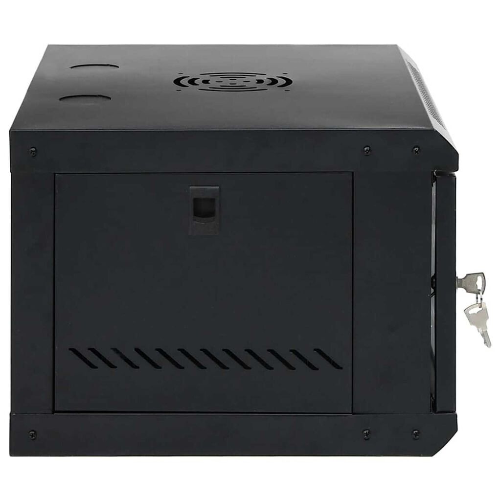 vidaXL Ντουλάπα δικτύου με αποθήκευση Μαύρο 53 x 45 x 30 εκ Ατσάλι