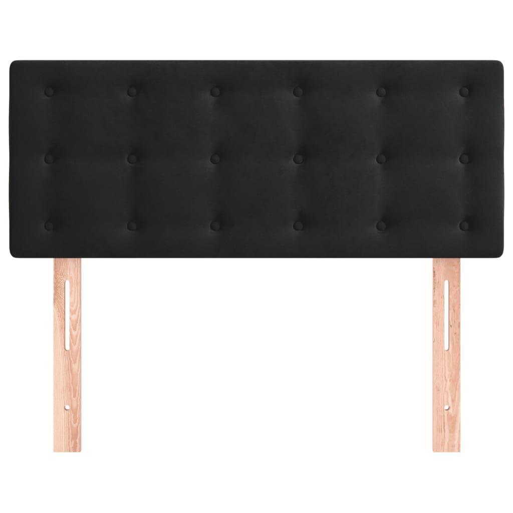 vidaXL Κεφαλάρι Κρεβατιού Μαύρο 80 x 5 x 78/88 εκ. Βελούδινο