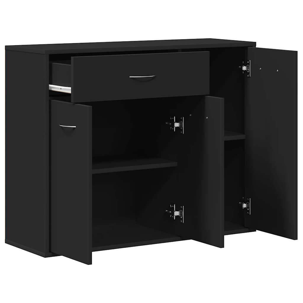 vidaXL Μπουφές Μαύρος 88 x 30 x 70 εκ. από Επεξ. Ξύλο