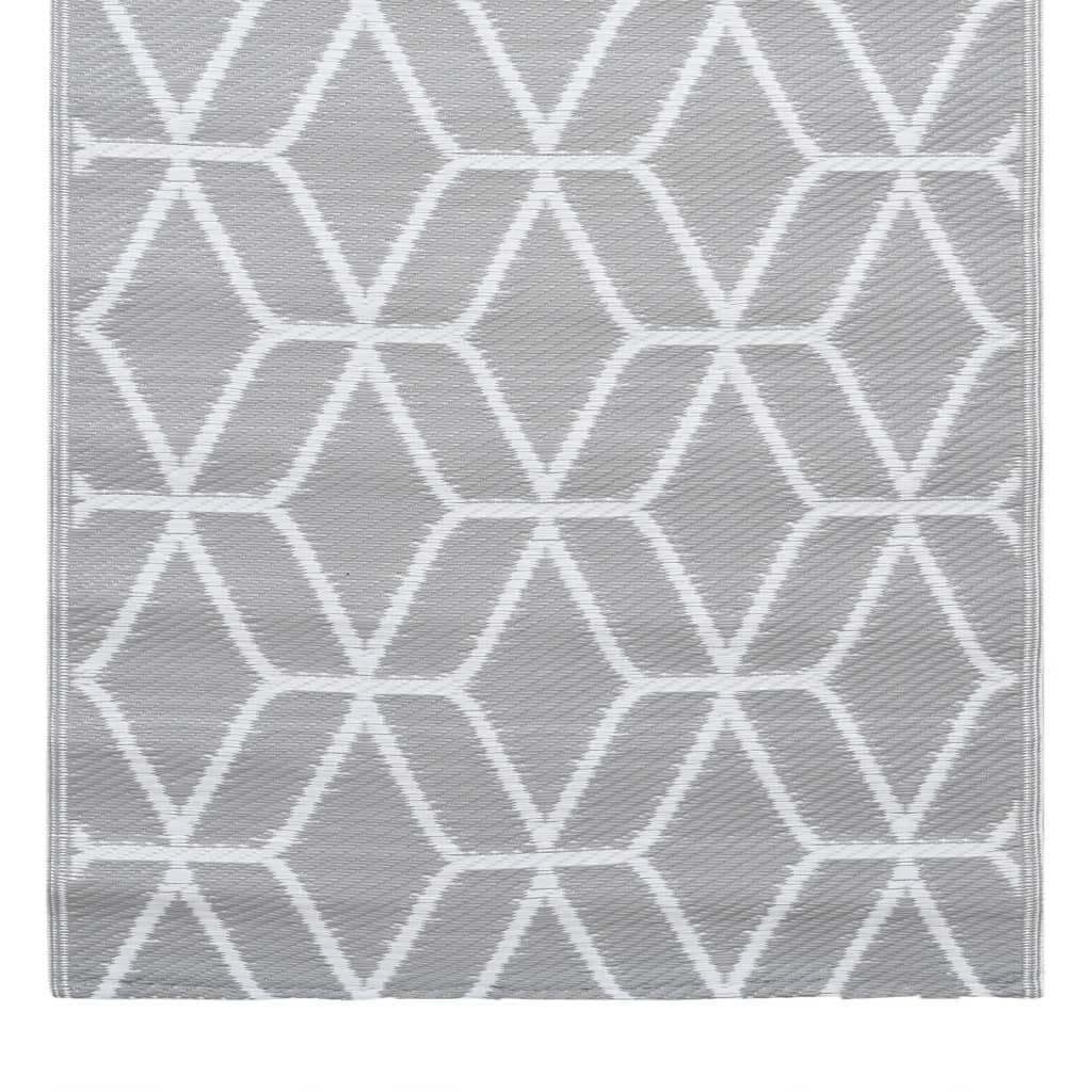 vidaXL Χαλί εξωτερικού χώρου ARAKIL γκρι 120x180 cm PP