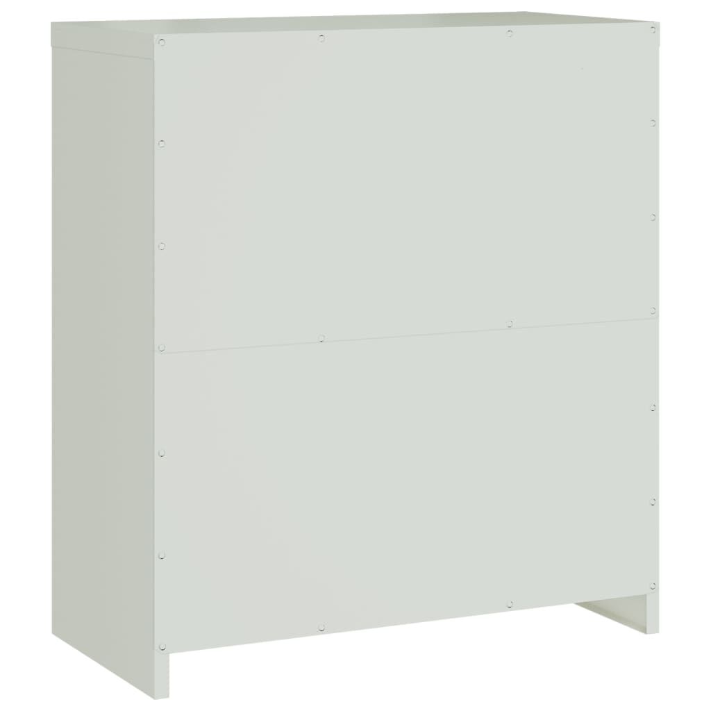 vidaXL Αρχειοθήκη Ανοιχτό Γκρι 79 x 40 x 90 εκ. από Ατσάλι