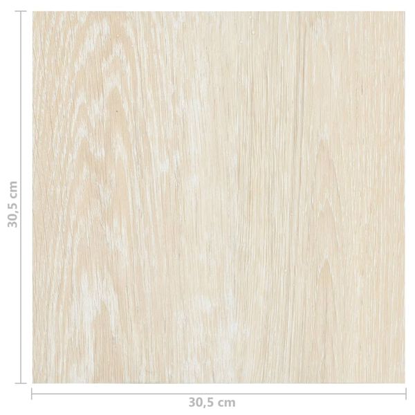 vidaXL Δάπεδο Αυτοκόλλητο Μπεζ 55 τεμ. 5,11 μ² από PVC