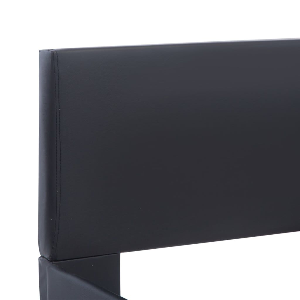 vidaXL Πλαίσιο Κρεβατιού Μαύρο 140 x 200 εκ. από Συνθετικό Δέρμα