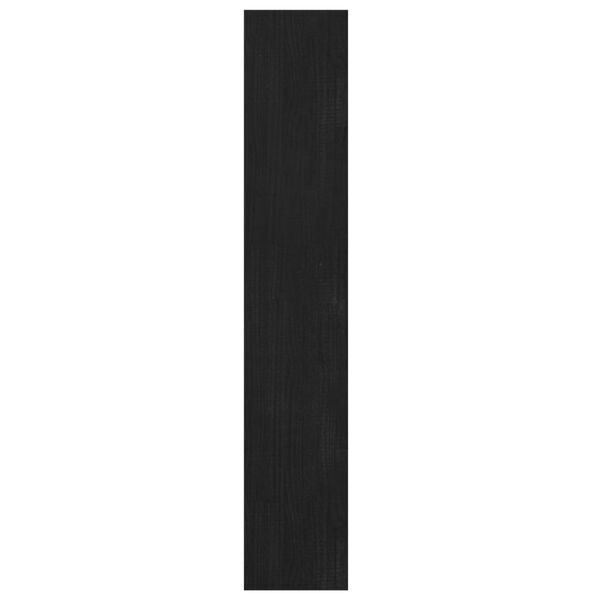 vidaXL Βιβλιοθήκη/Διαχωριστικό Χώρου Μαύρο 100x30x167,5 εκ Ξύλο Πεύκου