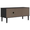 vidaXL Έπιπλο Τηλεόρασης SENJA Μαύρο / Ρατάν 106x40x49 εκ. Μασίφ Πεύκο