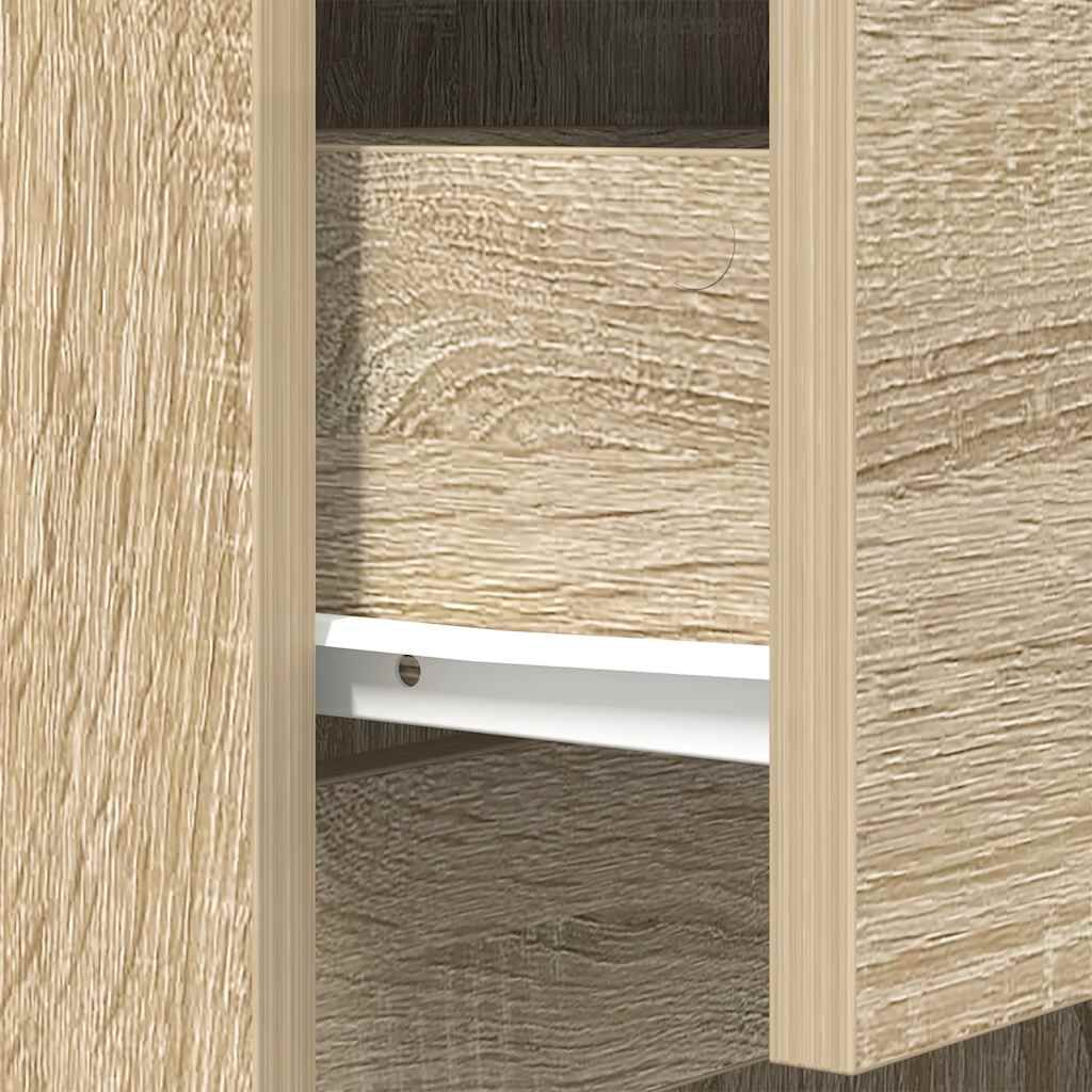 vidaXL Κομοδίνο Sonoma Δρυς 39x35x65 εκ. από Επεξεργασμένο Ξύλο