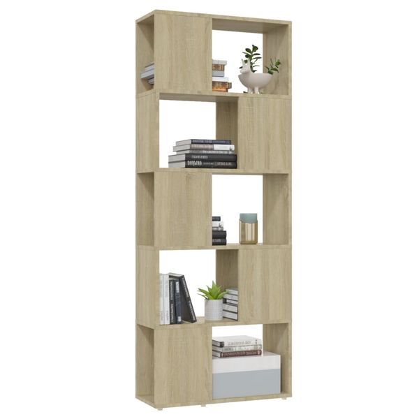 vidaXL Βιβλιοθήκη/Διαχωριστικό Χώρου Sonoma Δρυς 60x24x155 εκ.