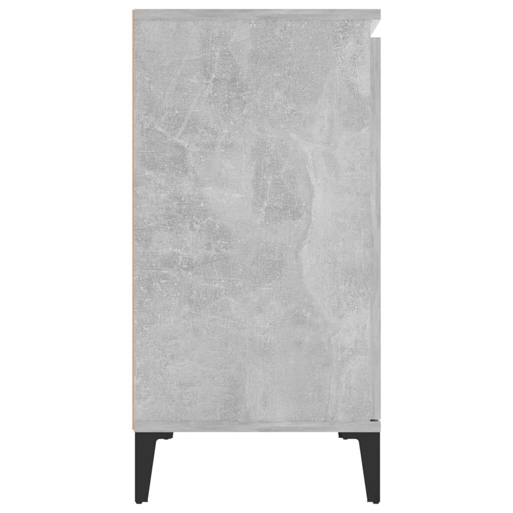vidaXL Μπουφές Γκρι Σκυροδέματος 104x35x70 εκ. από Επεξεργασμένο Ξύλο