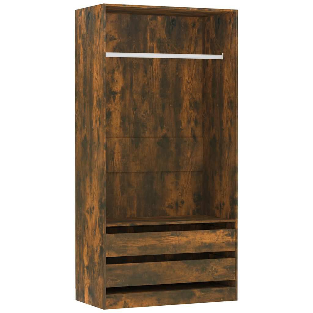 vidaXL Ντουλάπα Καπνιστή Δρυς 100x50x200 εκ. από Επεξεργασμένο Ξύλο