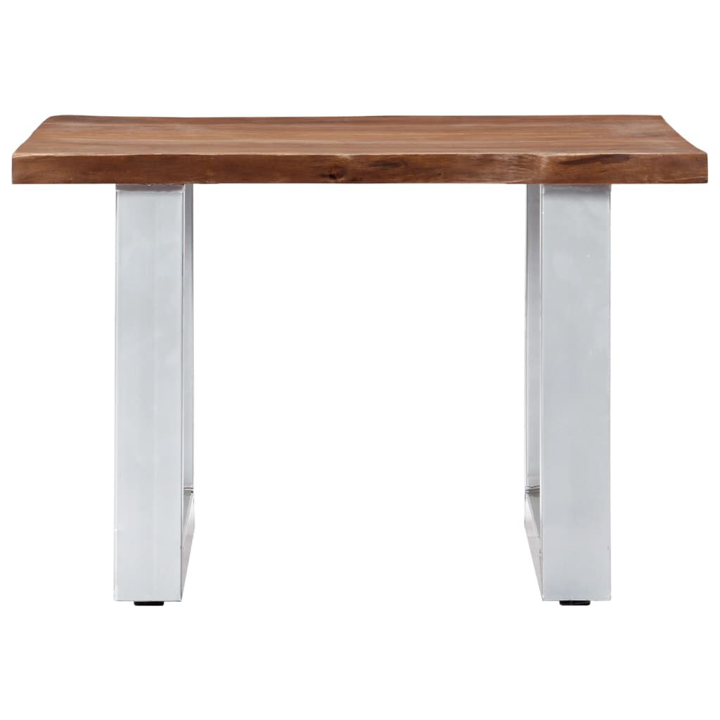 vidaXL Τραπεζάκι Σαλονιού Live Edge 60x60x40 εκ. Μασίφ Ξύλο Ακακίας
