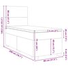vidaXL &Kappa;&rho;&epsilon;&beta;ά&tau;&iota; Boxspring &mu;&epsilon; &Sigma;&tau;&rho;ώ&mu;&alpha; &Sigma;&kappa;&omicron;ύ&rho;&omicron; &Gamma;&kappa;&rho;&iota; 80x200 &epsilon;&kappa;. &Beta;&epsilon;&lambda;&omicron;ύ&delta;&iota;&nu;&omicron;