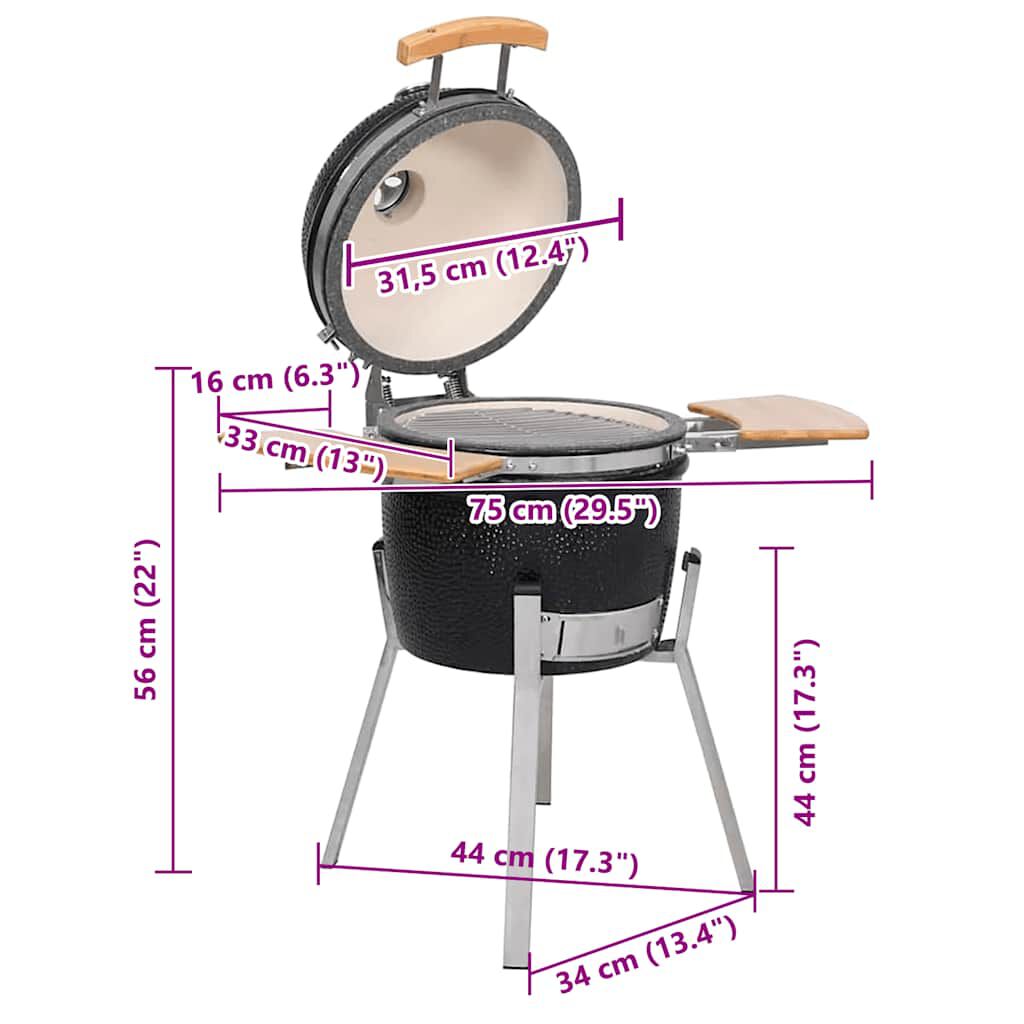 Κεραμική ψησταριά μπάρμπεκιου Kamado 76 cm