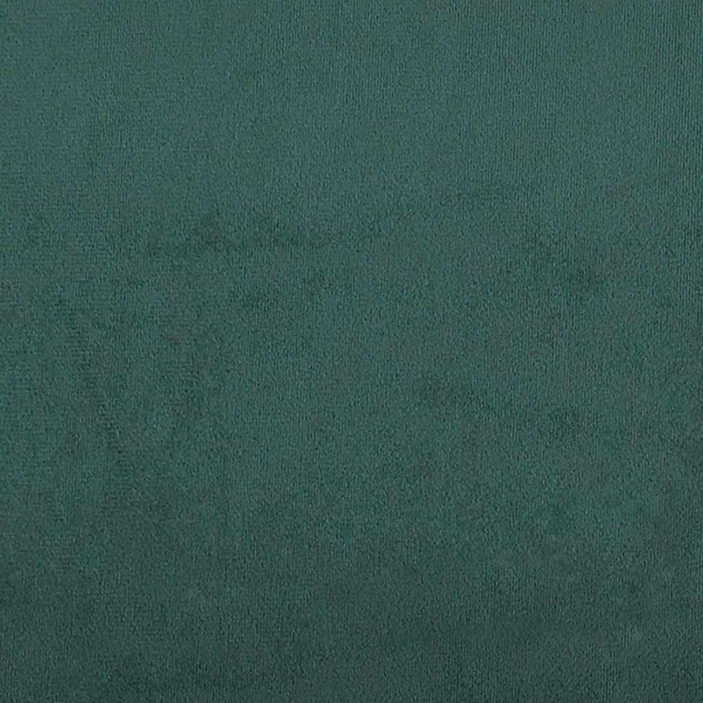 vidaXL Κρεβάτι Boxspring με Στρώμα Σκούρο Πράσινο 100x200εκ. Βελούδινο