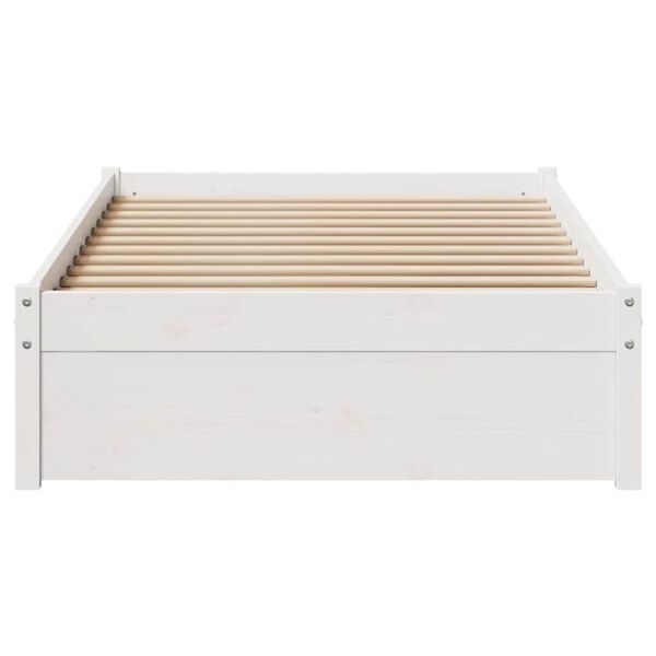 vidaXL Σκελετός Κρεβ. Χωρίς Στρώμα Λευκό 90x190 εκ Μασίφ Πεύκο