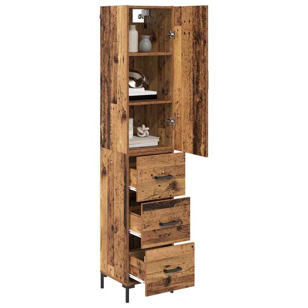 vidaXL Highboard &Pi;&alpha;&lambda;&iota;ό &Xi;ύ&lambda;&omicron; 69,5 x 34 x 180 &epsilon;&kappa;. &Epsilon;&pi;&epsilon;&xi;&epsilon;&rho;&gamma;&alpha;&sigma;&mu;έ&nu;&omicron; &xi;ύ&lambda;&omicron;
