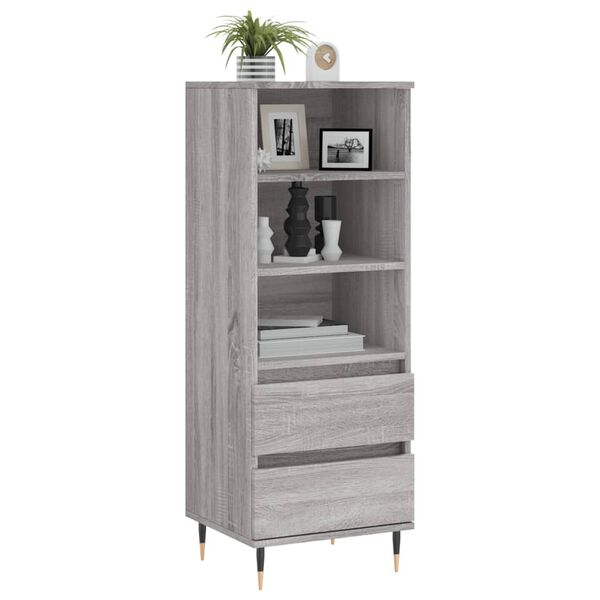 vidaXL Ντουλάπι Γκρι Sonoma 40x36x110 εκ. από Επεξεργασμένο Ξύλο