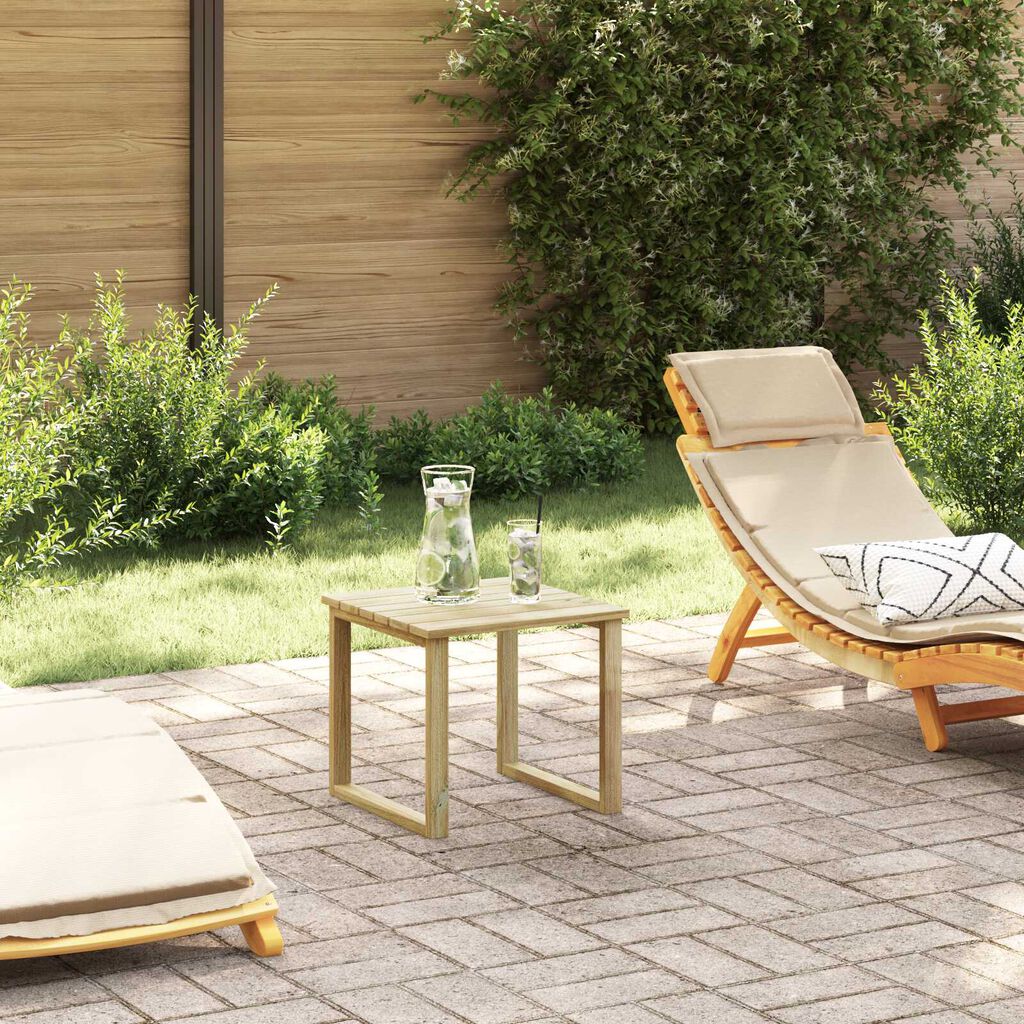 vidaXL Τραπέζι Ξαπλώστρας 40x40x36 cm Εμποτισμένο Ξύλο Πεύκου