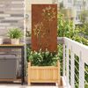 vidaXL Οθόνη Ιδιωτικότητας Κήπου Σκ rusty 50 x 140 εκ