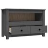vidaXL Έπιπλο Τηλεόρασης Γκρι 79x35x52 εκ. από Μασίφ Ξύλο Πεύκου