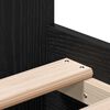 vidaXL Σκελετός Κρεβατιού Μαύρη δρυς 90 x 190 cm Επεξεργασμένο ξύλο