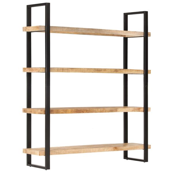 vidaXL Βιβλιοθήκη με 4 Επίπεδα 160x40x180 εκ. Ακατέργαστο Ξύλο Μάνγκο