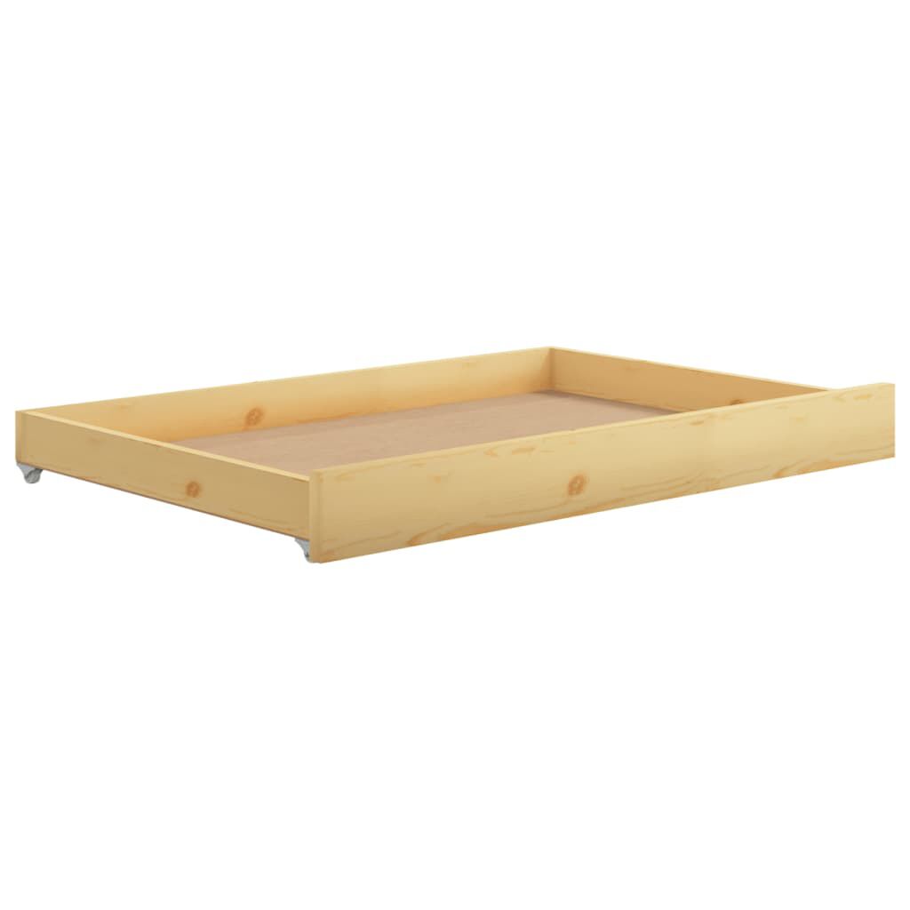 vidaXL Καναπές Κρεβάτι Συρόμενος 2x(90x200) εκ. από Μασίφ Ξύλο Πεύκου