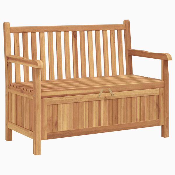 vidaXL Πάγκος Αποθήκευσης Κήπου Καφέ 228 x 60 x 90 εκ Μασίφ ξύλο teak